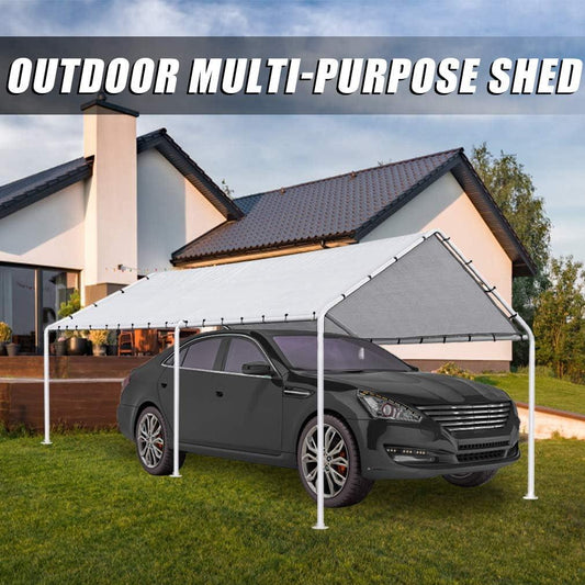 FDW Carport Car Tent 10x20 Canopy Tent with Durable Tarp Cover - Furniture4Design