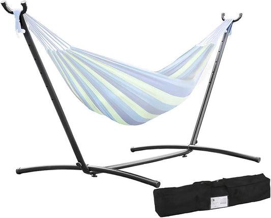 Portable Steel Hammock Stand with Carrying Case for Outdoor and Indoor Use - Furniture4Design