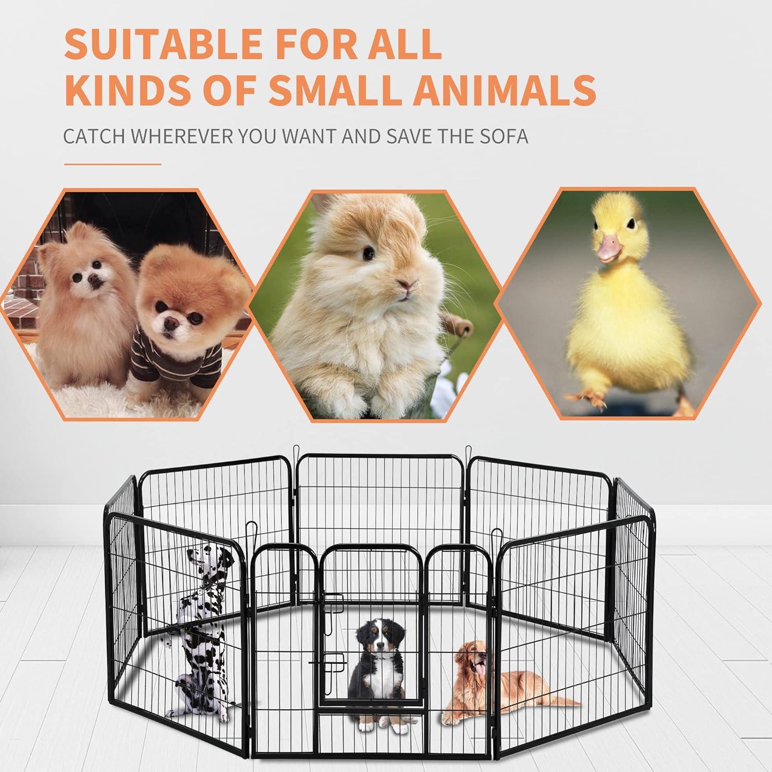 Versatile and Portable Heavy Duty Pet Playpen for Dogs and Cats - Furniture4Design