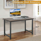 Vintage 47.2 Inch Computer Desk Gaming for Small Spaces - Furniture4Design